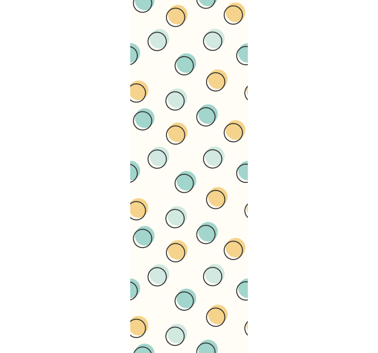 Bedroom wallpaper with vibrant geometric design - TenStickers