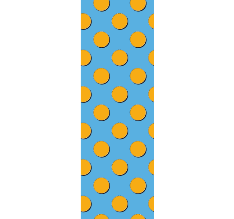 Bedroom wallpaper with retro dots pattern design - TenStickers