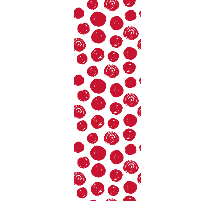 Bedroom wallpaper big polka dot pattern - TenStickers