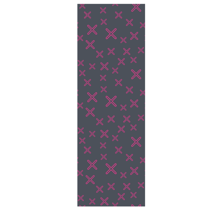 Bedroom wallpaper colorful geometric cross design - TenStickers