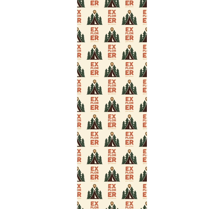 Bedroom wallpaper exploring camping adventures - TenStickers