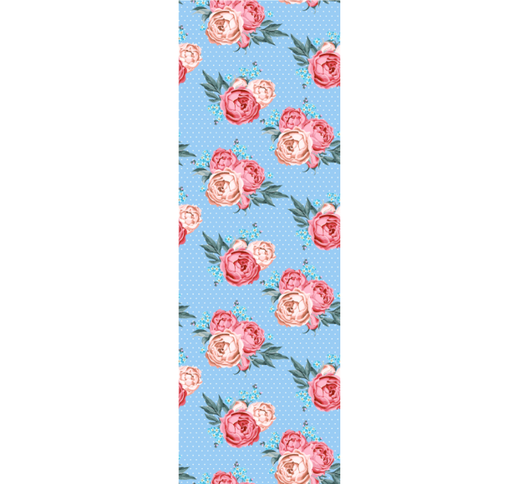 Bedroom wallpaper shabby chic polka dot design - TenStickers