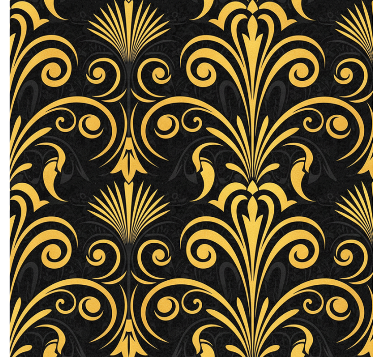Master bedroom wallpaper luxury black and gold - TenStickers