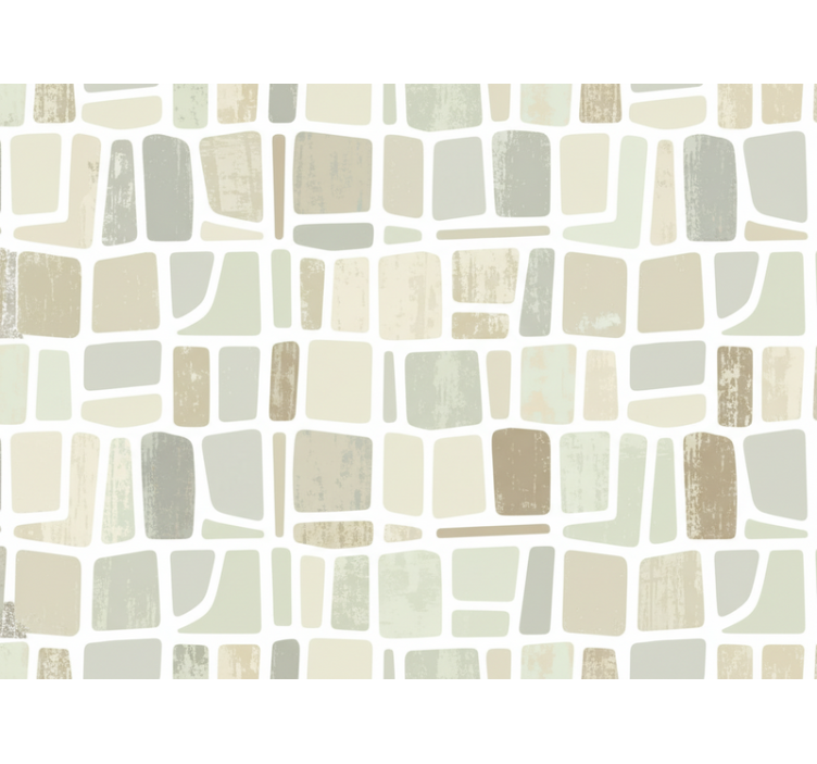 Rustic wallpaper with light-colored geometric shapes - TenStickers