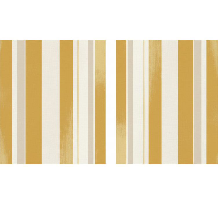 Vertical line wallpaper fine decor yellow stripes - TenStickers