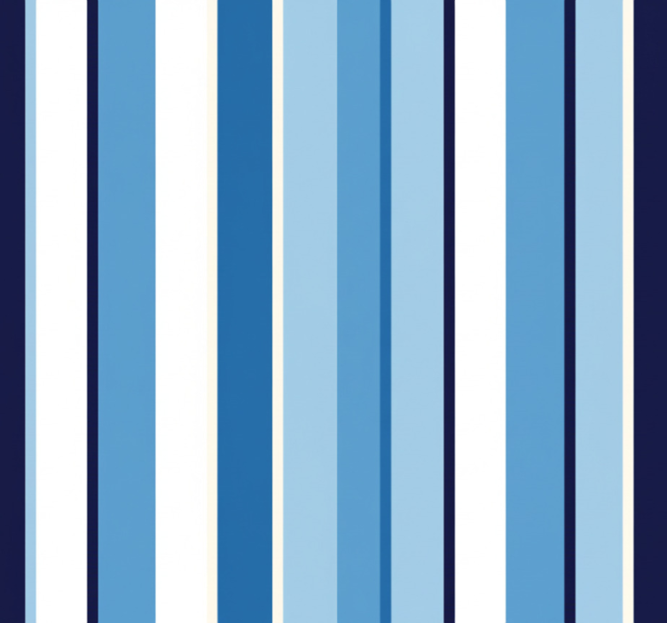 Vertical line wallpaper in light and dark blue stripes - TenStickers
