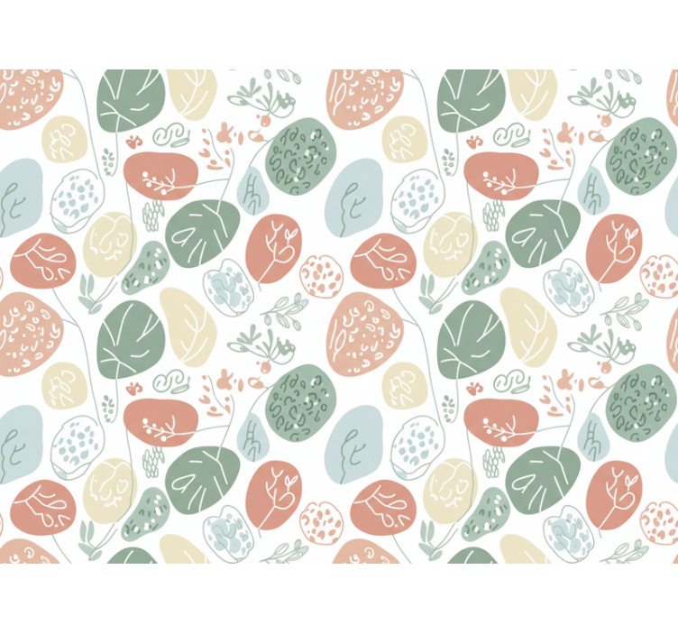 Kids wallpaper animal print soft - TenStickers