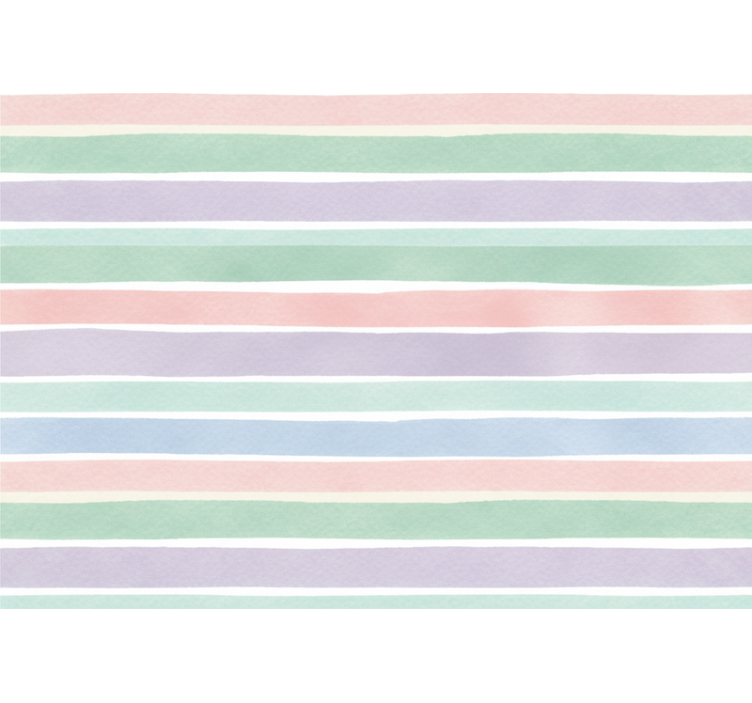 Kids wallpaper soft color stripes - TenStickers