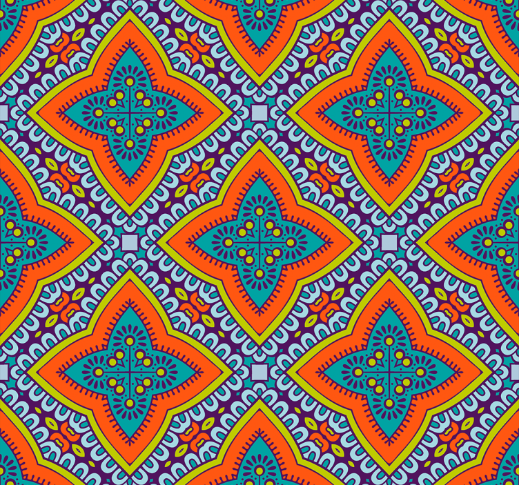 Geometric Pattern Decor geometric wallpaper - TenStickers