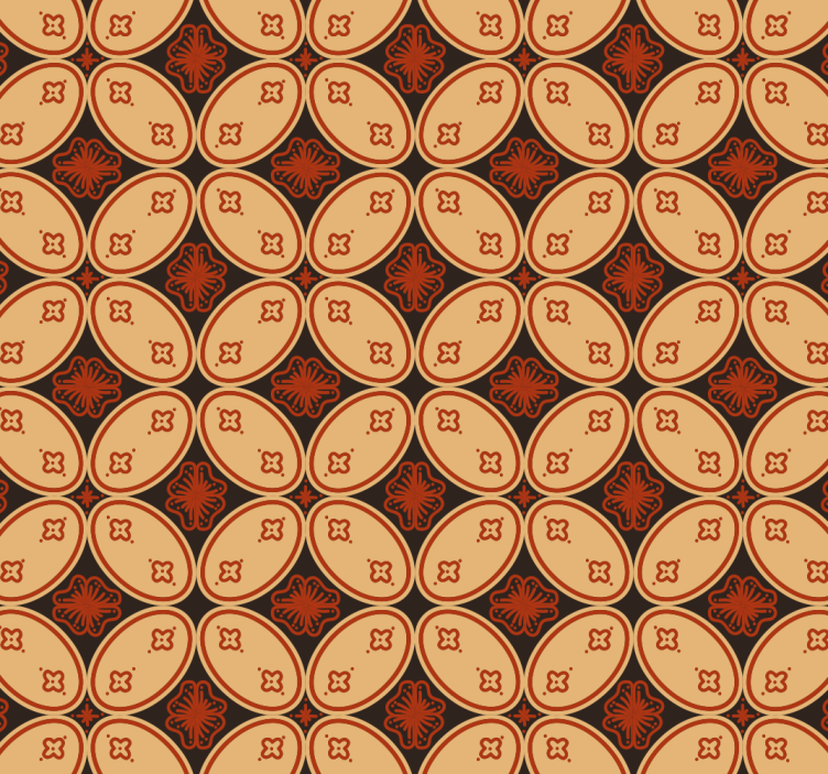 Vintage wallpaper retro motifs - TenStickers