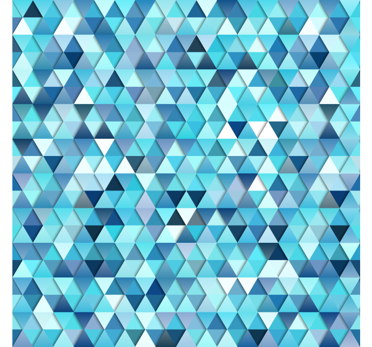 Triangular mosaic pattern bathroom wallpaper - TenStickers