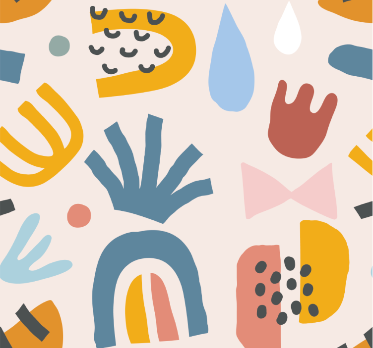 Bohemian Patterns abstract wallpaper - TenStickers