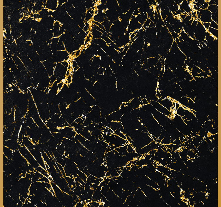 Elegant black texture marble wallpaper - TenStickers