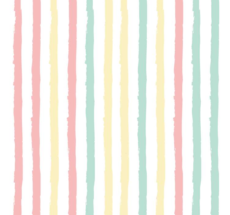 Colorful vertical motif striped wallpaper - TenStickers