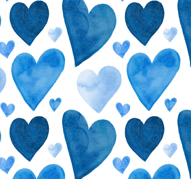 Heart Patterns polka dots wallpaper - TenStickers