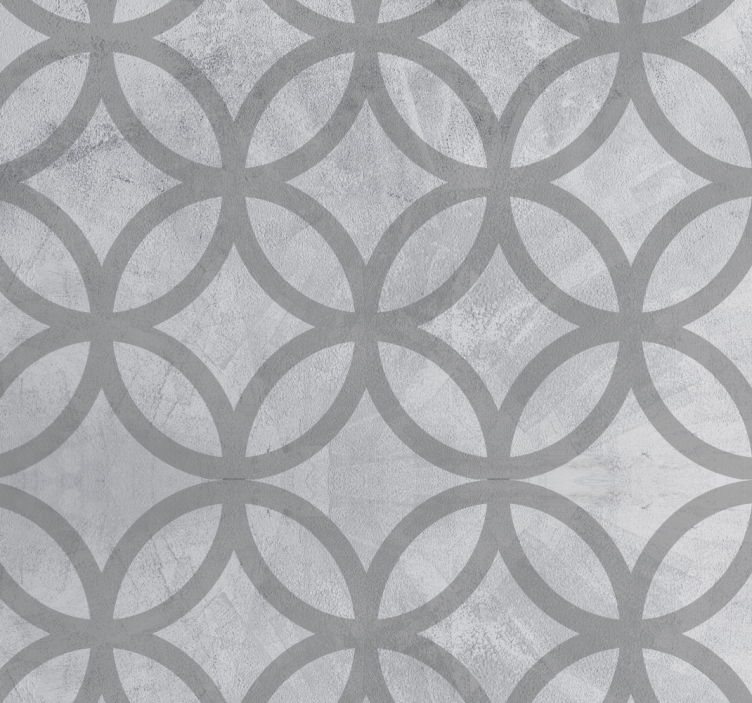 Geometric Pattern Simplicity Grey Wallpaper - TenStickers