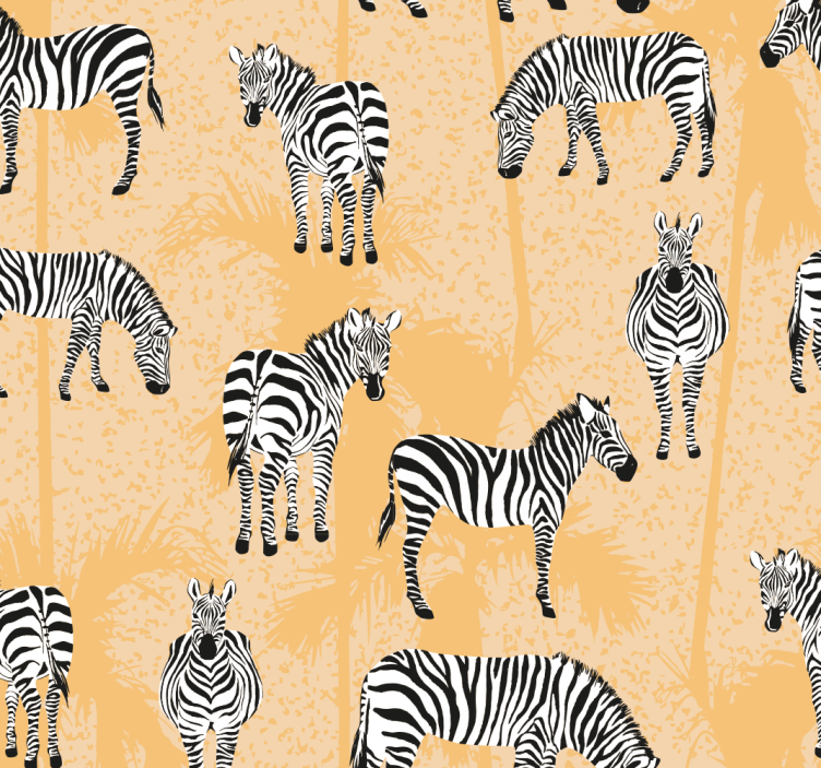 Zebra Motif zebra wallpaper - TenStickers