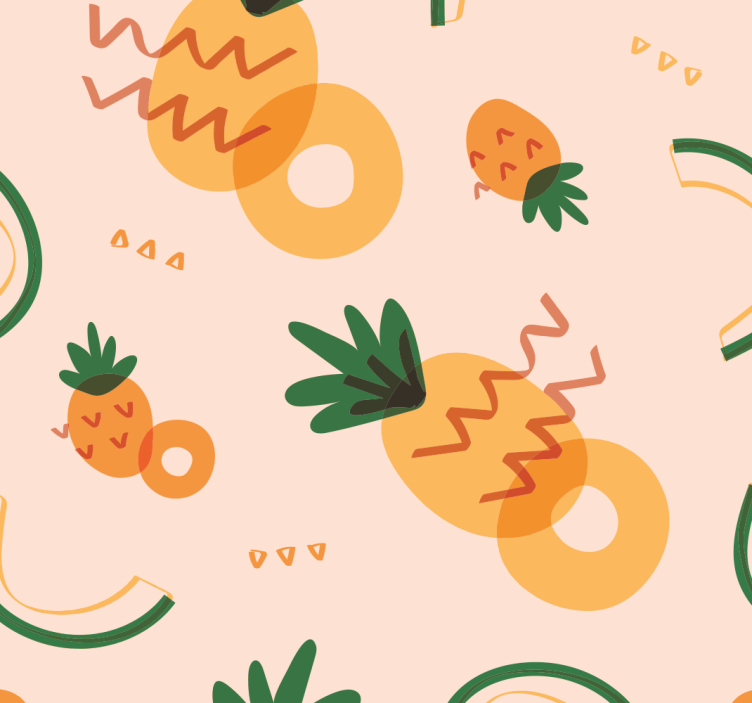Fruity Delight Pattern kitchen wallpaper - TenStickers