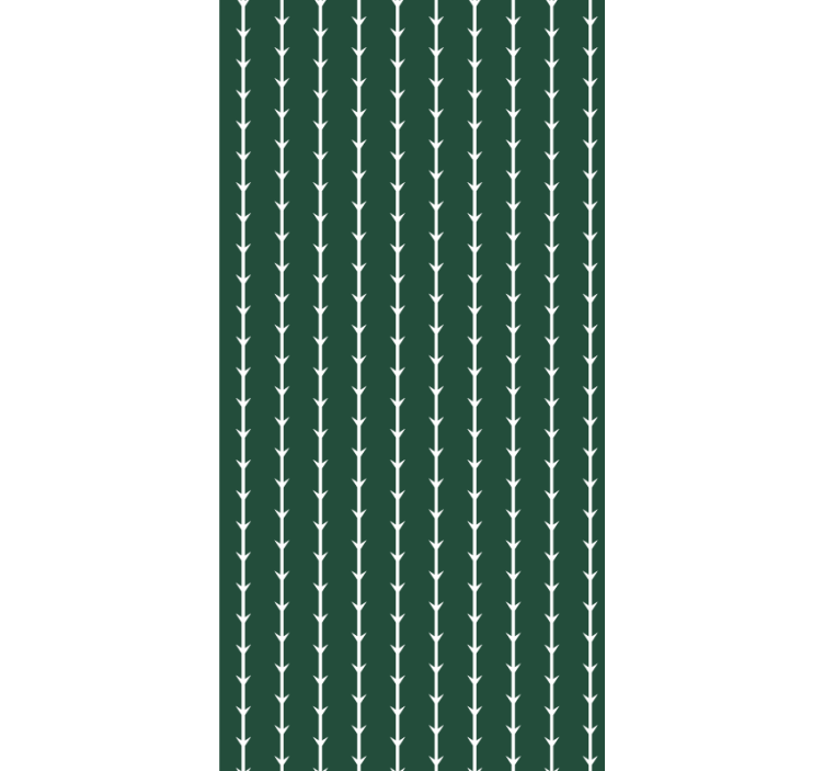 Green and white stripes vertical wallpaper - TenStickers