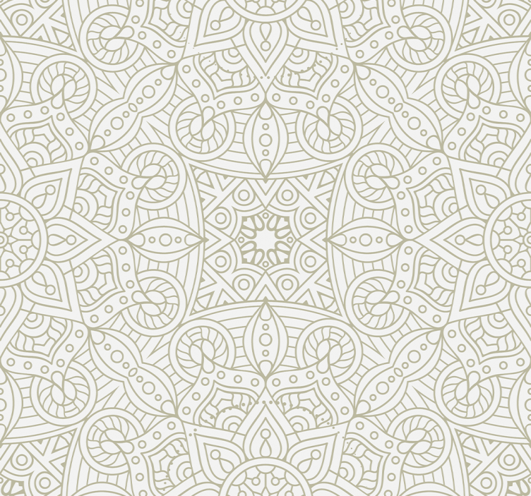 Geometric Mandalas ornamental wallpaper - TenStickers
