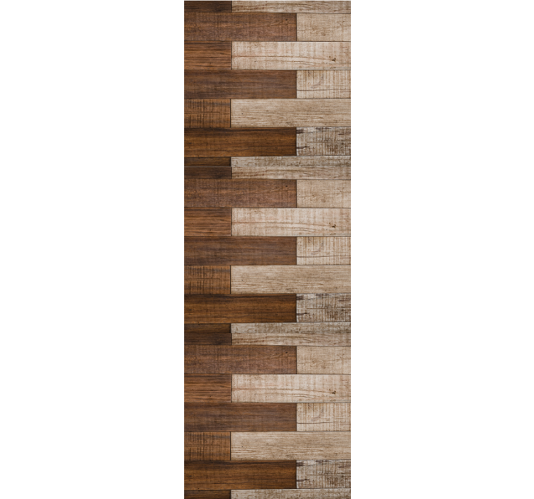 Herringbone Parquet wood wallpaper - TenStickers