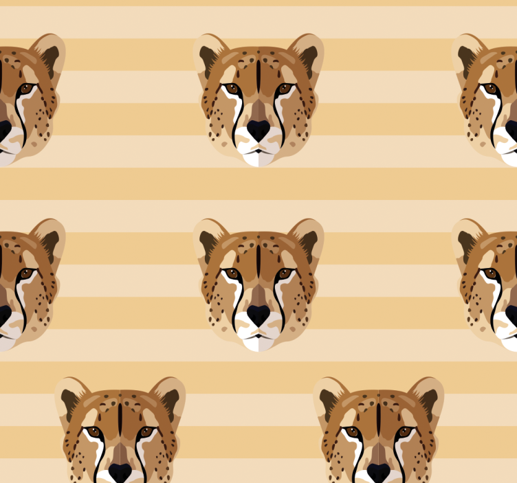 Cheetah Stripe Pattern animal wallpaper - TenStickers