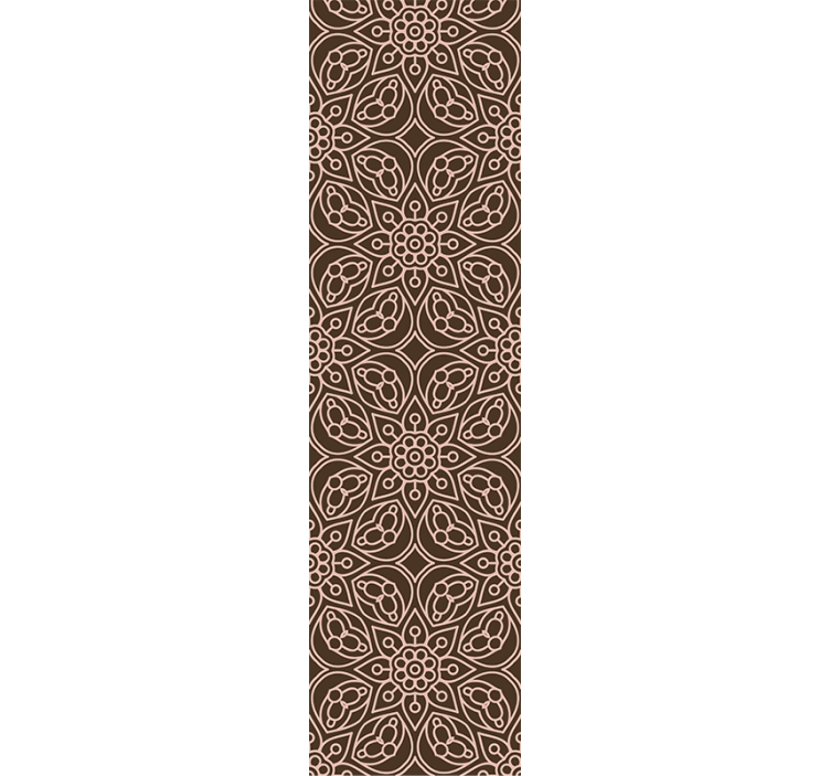 Floral Symmetry Pattern floral ornament wallpaper - TenStickers