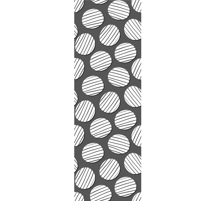 Geometric Circle Pattern geometric wallpaper - TenStickers