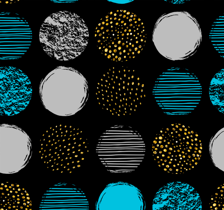 Geometric Dot Ensemble geometric wallpaper - TenStickers