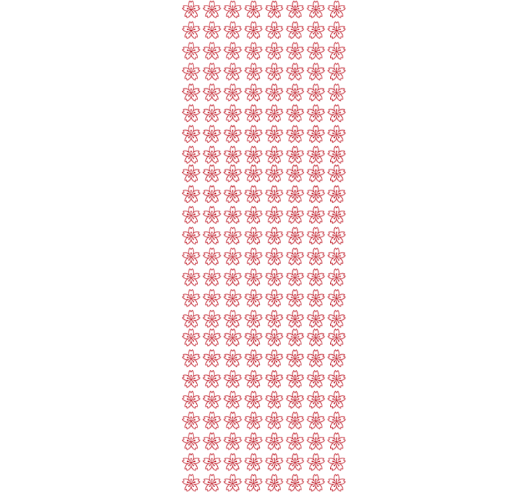 Floral Symmetry floral ornament wallpaper - TenStickers