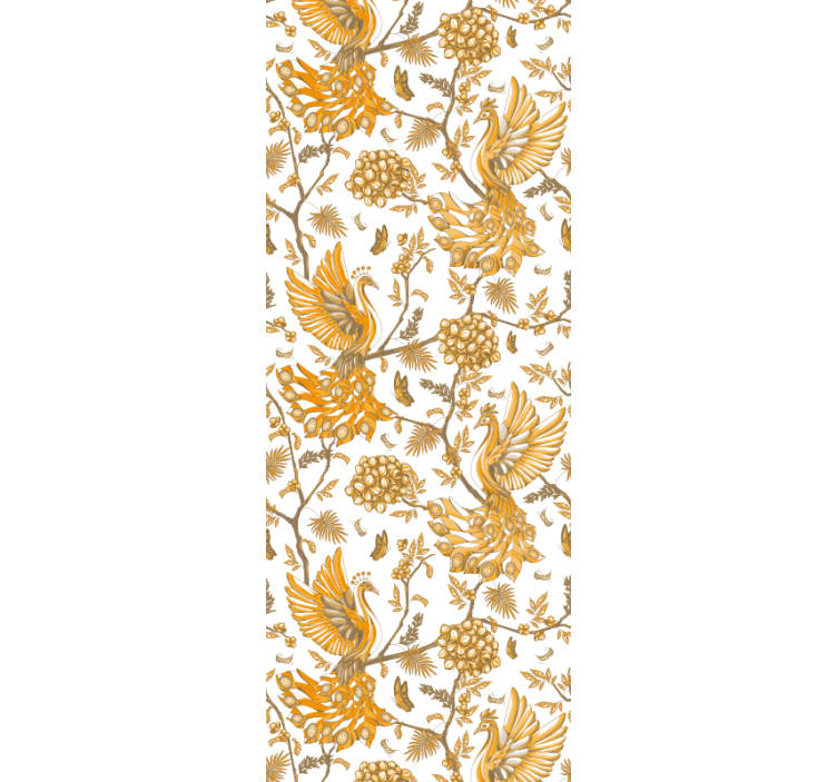 Floral Botanical Motif floral ornament wallpaper - TenStickers