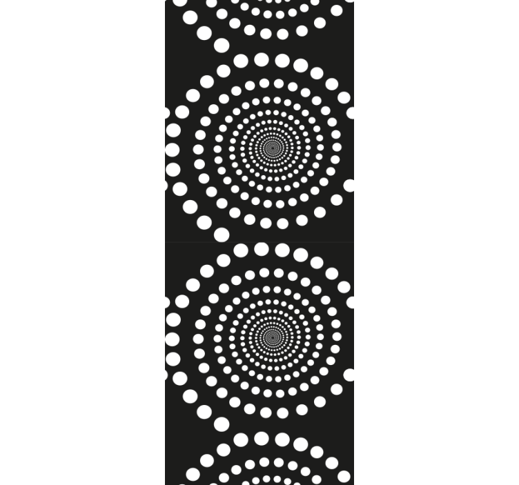 Teenager wallpaper concentric dots design - TenStickers