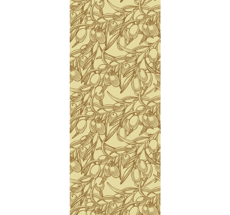 Abstract Golden Tree Oil tree wallpaper - TenStickers