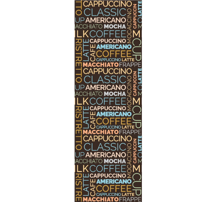 Coffee Typography letter wallpaper - TenStickers