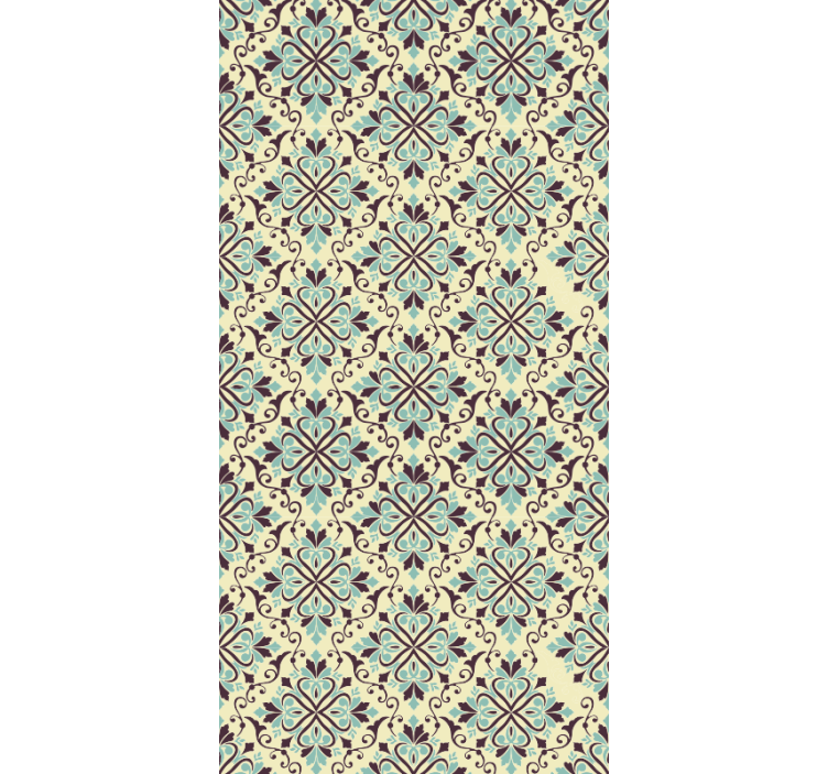 Ornate Tile Design tile wallpaper - TenStickers