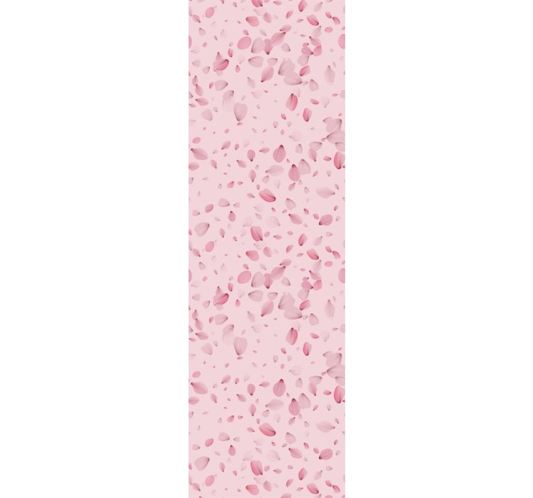 Pink Petal Cascade pink wallpaper - TenStickers