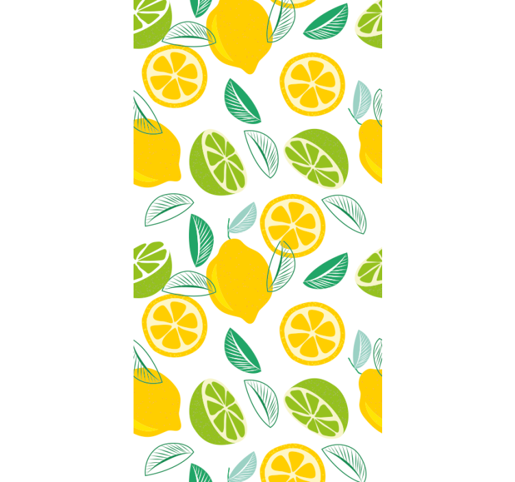 Halves of citrus fruits Modern Wallpaper - TenStickers