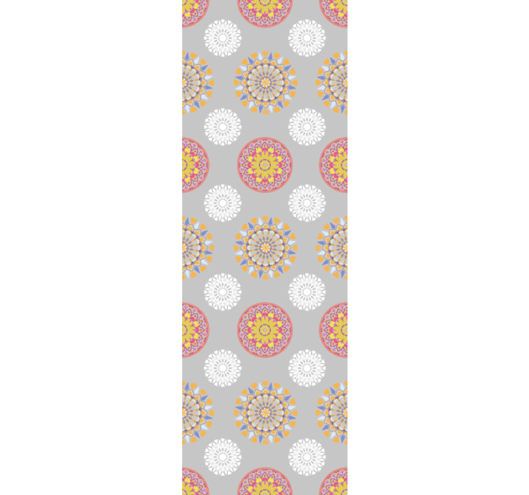 Geometric Medallions living room wallpaper - TenStickers
