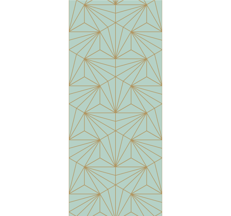 Geometric Line Art geometric wallpaper - TenStickers