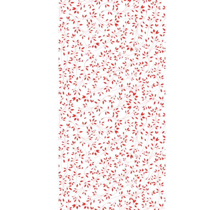 Red Branch Pattern leaf wallpaper - TenStickers