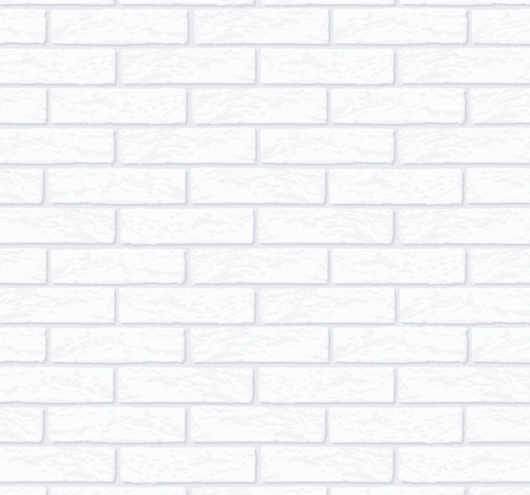 White brick pattern kitchen wallpaper - TenStickers