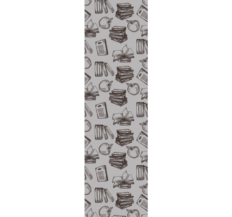 Vintage study elements Home office wallpaper - TenStickers