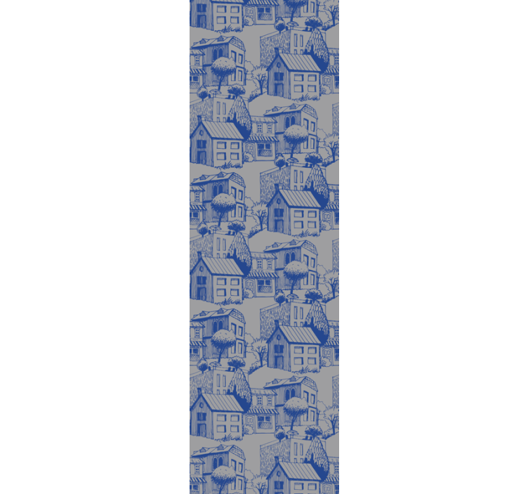 Urban Sketch Illustration city wallpaper - TenStickers