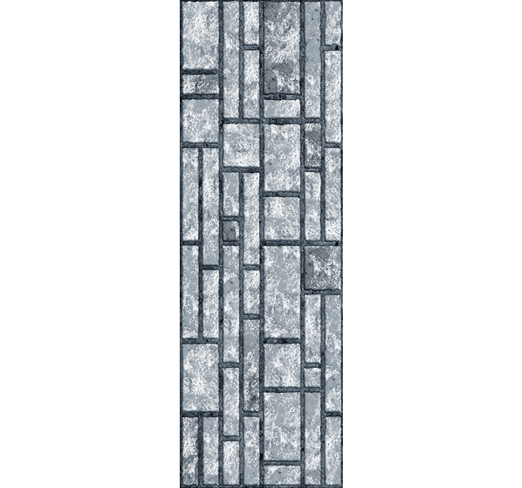 Gray concrete blocks home office wallpaper - TenStickers