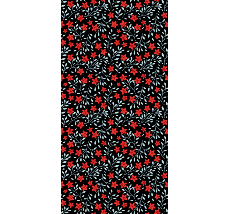 Floral Tapestry floral ornament wallpaper - TenStickers