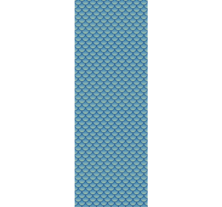 Mermaid scales Moroccan  childrens wallpaper - TenStickers