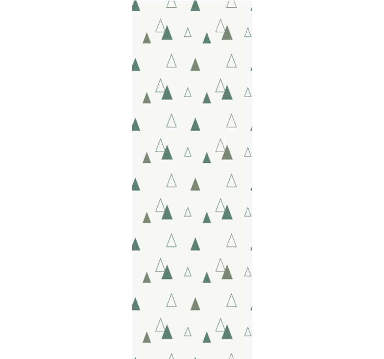 Forest pattern triangle wallpaper - TenStickers