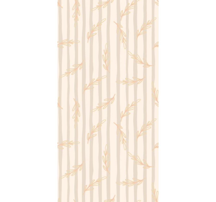 Elegant beige vertical wallpaper - TenStickers