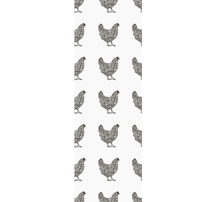 Poultry Pattern animal wallpaper - TenStickers