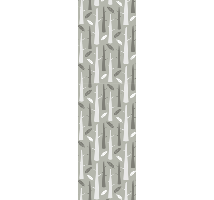 Nordic style gray branches Nature Wallpaper - TenStickers